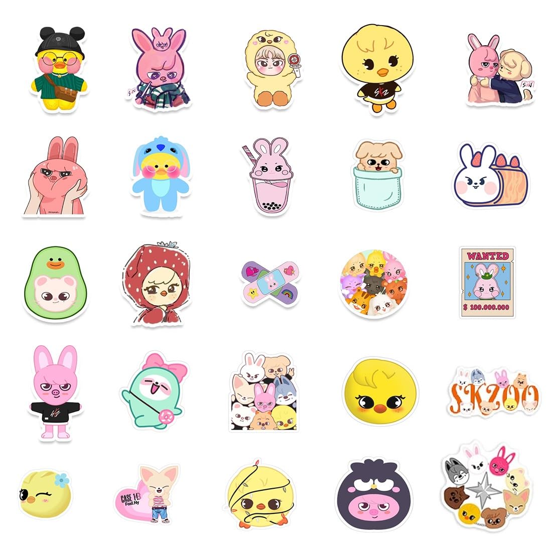 Amazon.com: 90PCS Stray-Kids Stickers + 10PCS ANI-TZ Cartoon